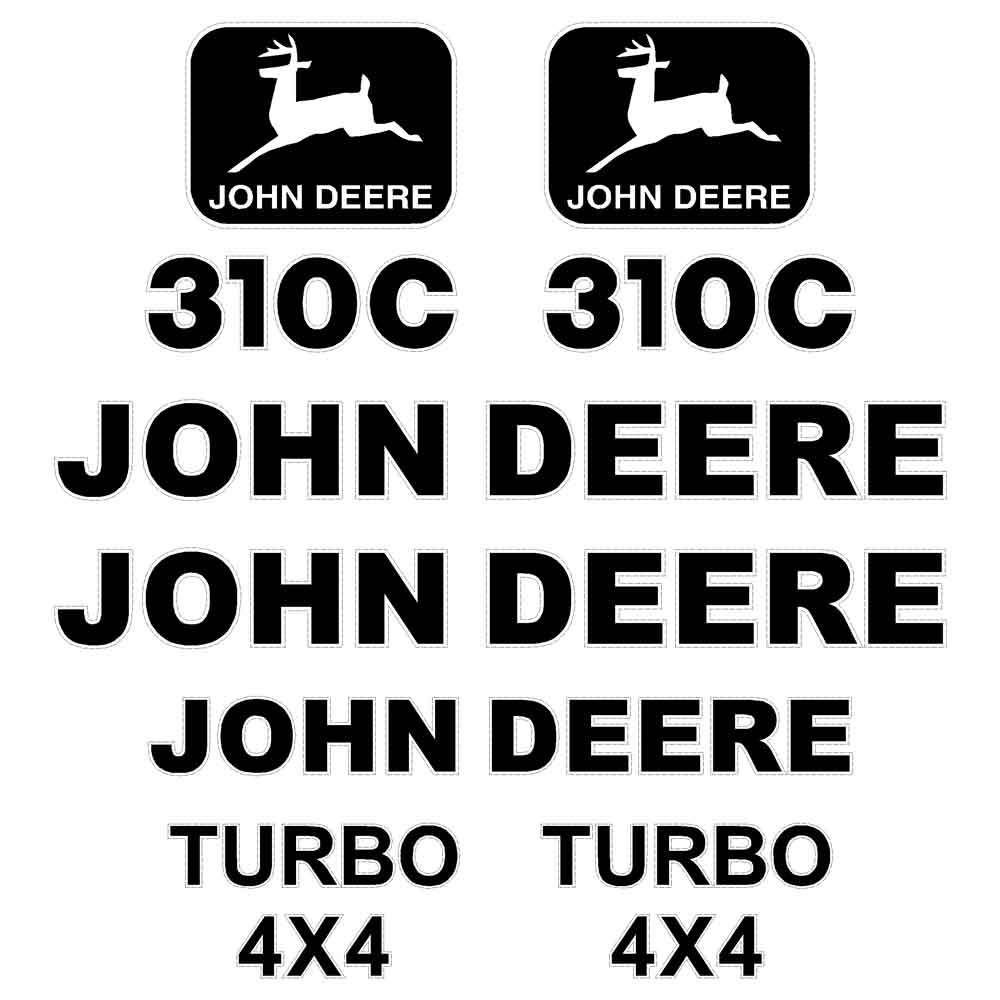 Deere 310C Decal Kit Deere 310C Decal Kit