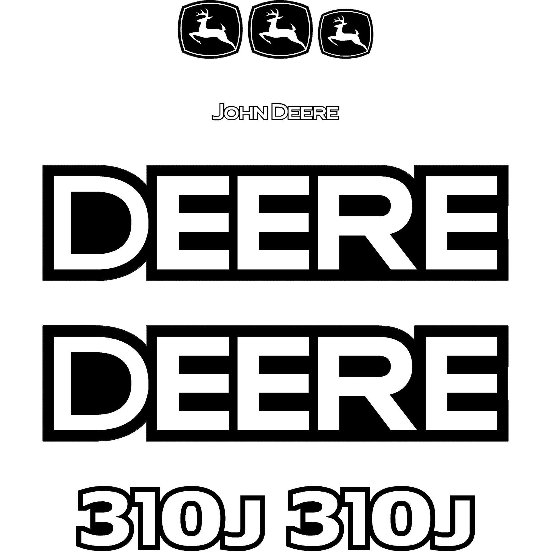 Deere 310J Decal Kit Deere 310J Decal Kit