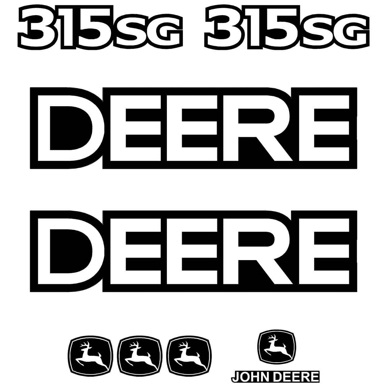 Deere 315SG Decal Kit Deere 315SG Decal Kit