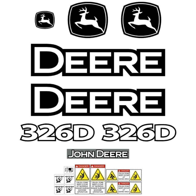 Deere 326D Decal Kit