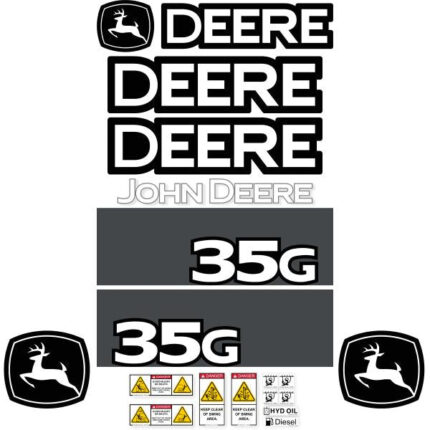 Deere 35G Decal Kit