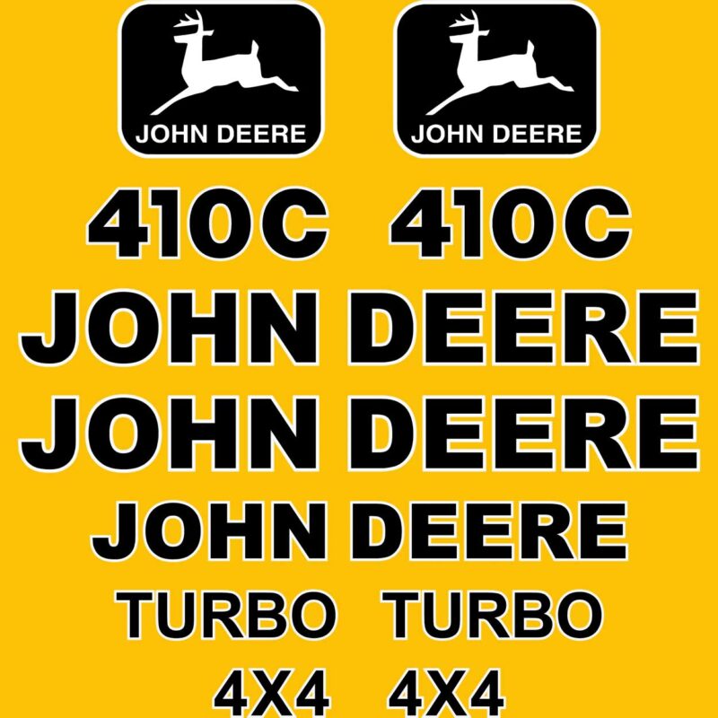 Deere 410C Decal Kit