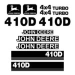 Deere 410D Decal Kit