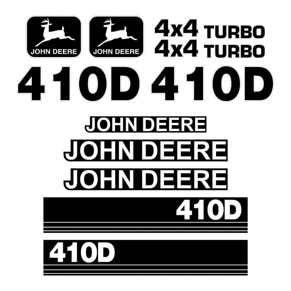 Deere 410D Decal Kit Deere 410D Decal Kit