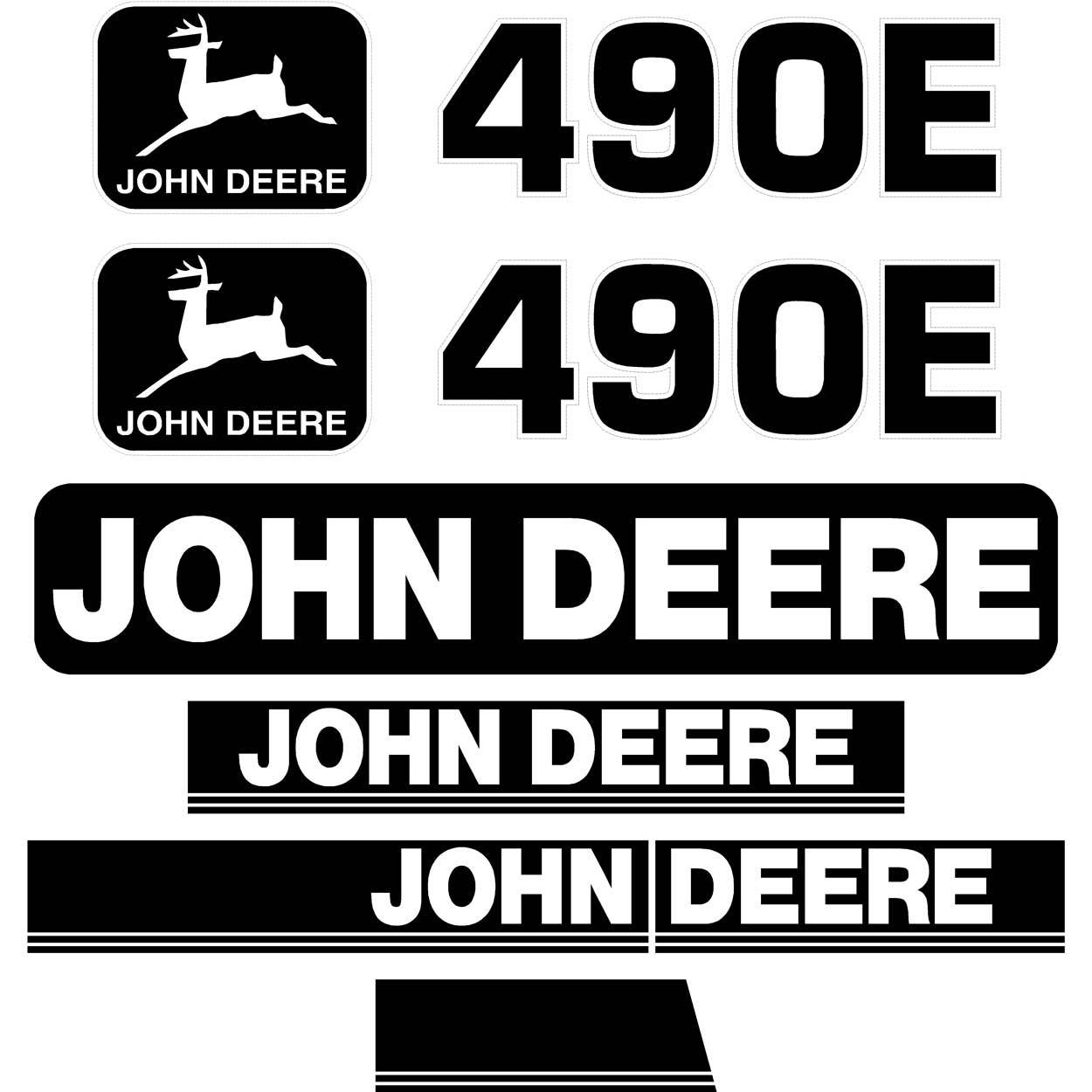 Deere 490E Decal Kit Deere 490E Decal Kit