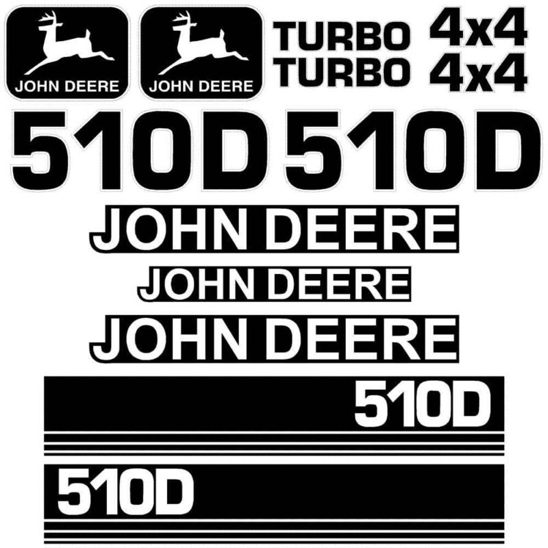 Deere 510D Decal Kit