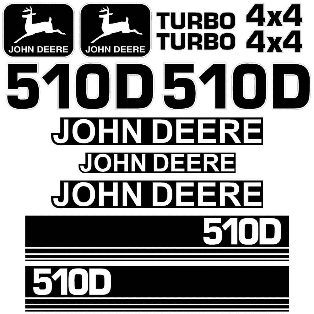 Deere 510D Decal Kit Deere 510D Decal Kit