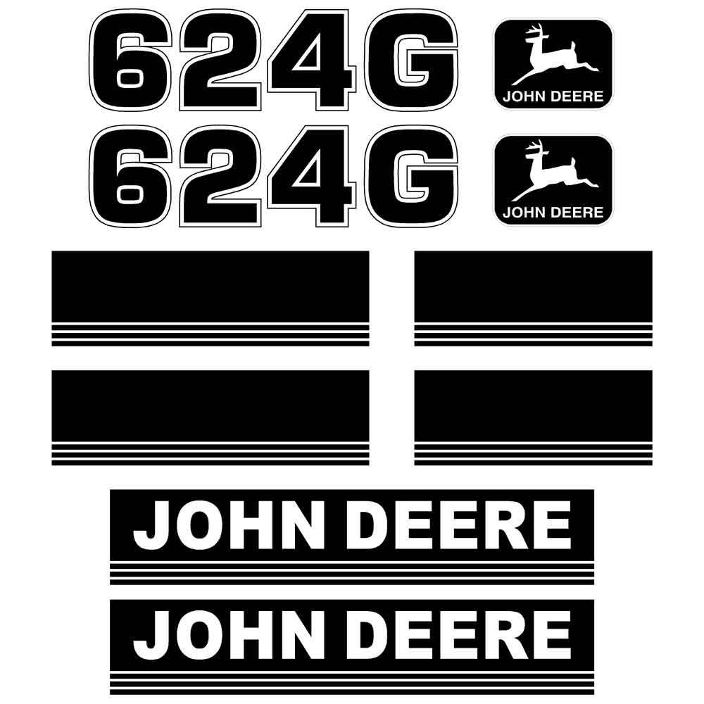 Deere 624G Decal Kit Deere 624G Decal Kit