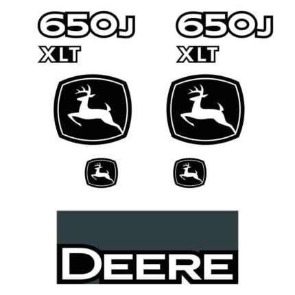 Deere 650J XLT Decal Kit