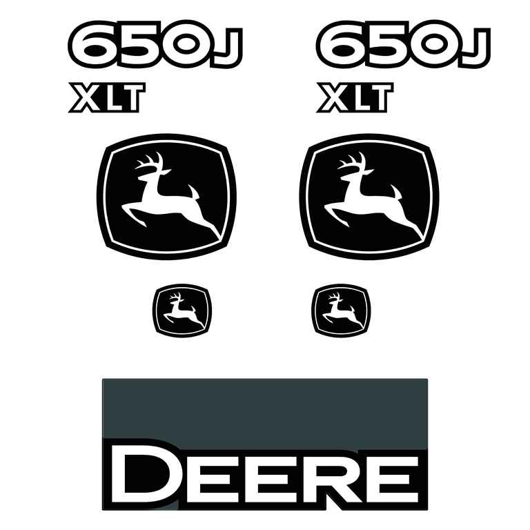 Deere 650J XLT Decal Kit Deere 650J XLT Decal Kit