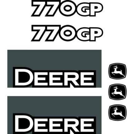 Deere 770GP Decal Kit -