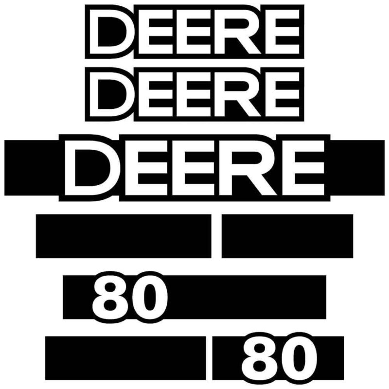 Deere 80 Decal Kit