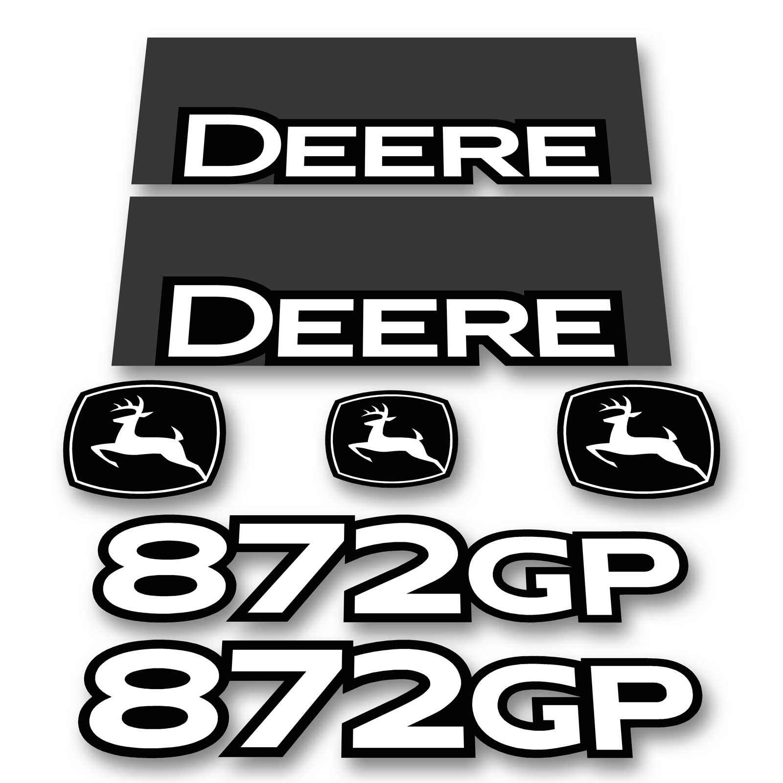 Deere 872GP Decal Kit - Deere 872GP Decal Kit -