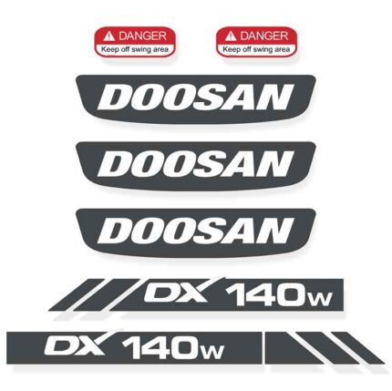 Doosan DX140W -3 Decal Kit