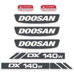 Doosan DX140W -3 Decal Kit