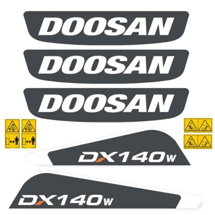 Doosan DX140W -5 Decal Kit