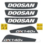 Doosan DX140W -5 Decal Kit
