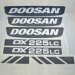 Doosan DX225LC Decal Kit