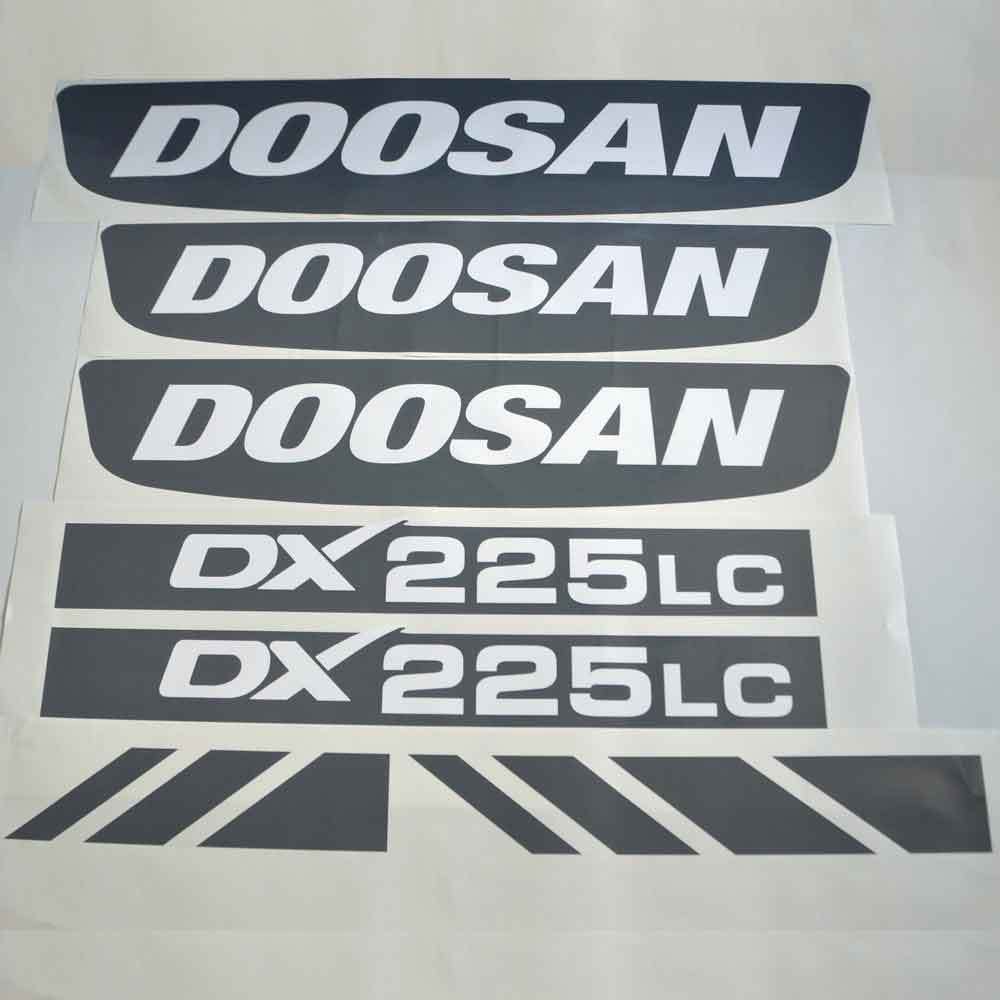Doosan DX225LC Decal Kit Doosan DX225LC Decal Kit