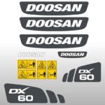 Doosan DX60 Decal Kit