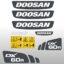 Doosan DX60R Decal Kit