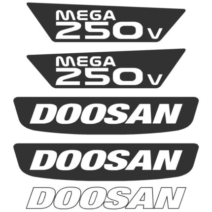 Doosan Mega 250 V Decal Kit