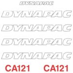 Dynapac CA121 Decal Kit