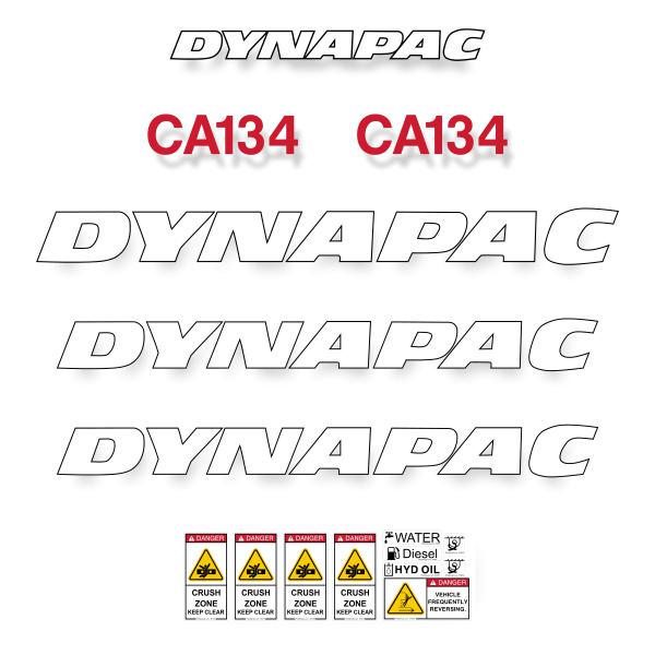 Dynapac CA134 Decal Kit Dynapac CA134 Decal Kit