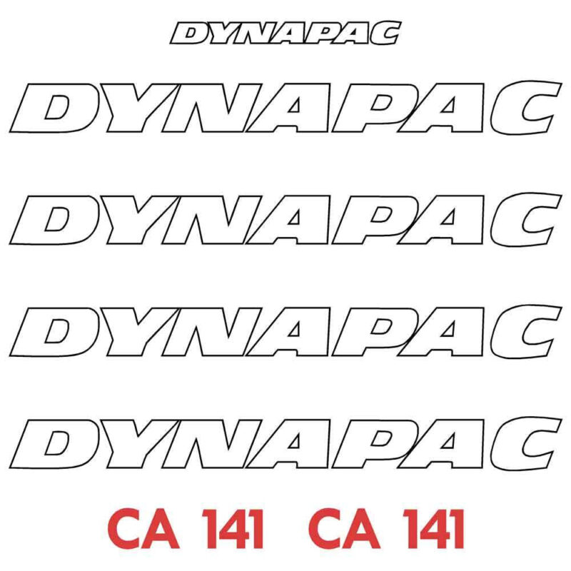 Dynapac CA141 Decal Kit