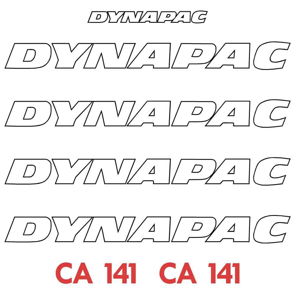 Dynapac CA141 Decal Kit Dynapac CA141 Decal Kit