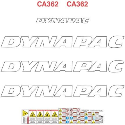 Dynapac CA362 Decal Kit