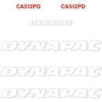 Dynapac CA512 PD Decal Kit