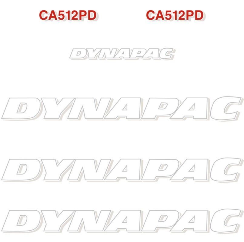 Dynapac CA512 PD Decal Kit