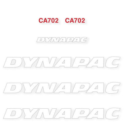 Dynapac CA702 Decal Kit