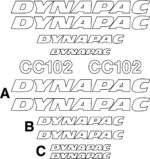 Dynapac CC102 Decal Kit