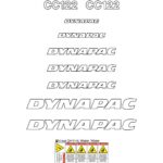 Dynapac CC122 Decal Kit