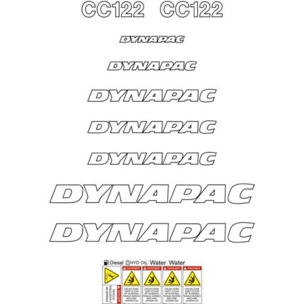 Dynapac CC122 Decal Kit