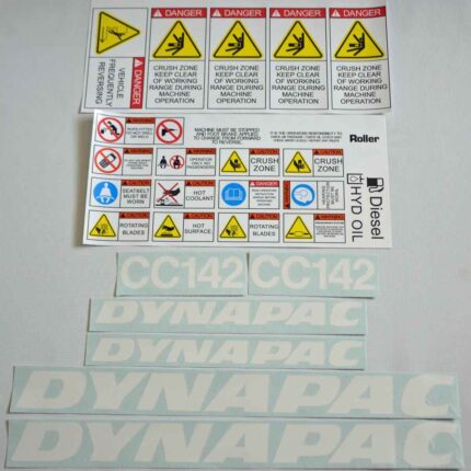 Dynapac CC142 Decal Kit