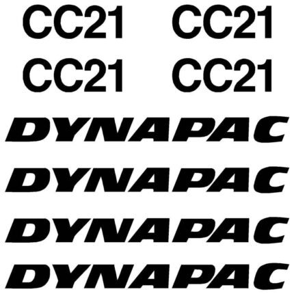Dynapac CC21 Decal Kit