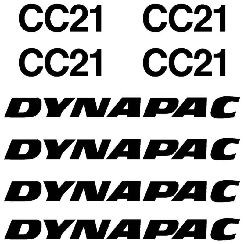 Dynapac CC21 Decal Kit