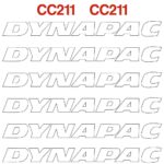 Dynapac CC211 Decal Kit