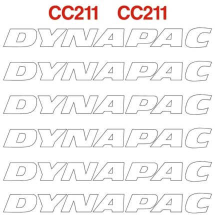 Dynapac CC211 Decal Kit