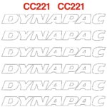 Dynapac CC221 Decal Kit