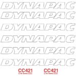 Dynapac CC421 Decal Kit