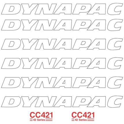 Dynapac CC421 Decal Kit