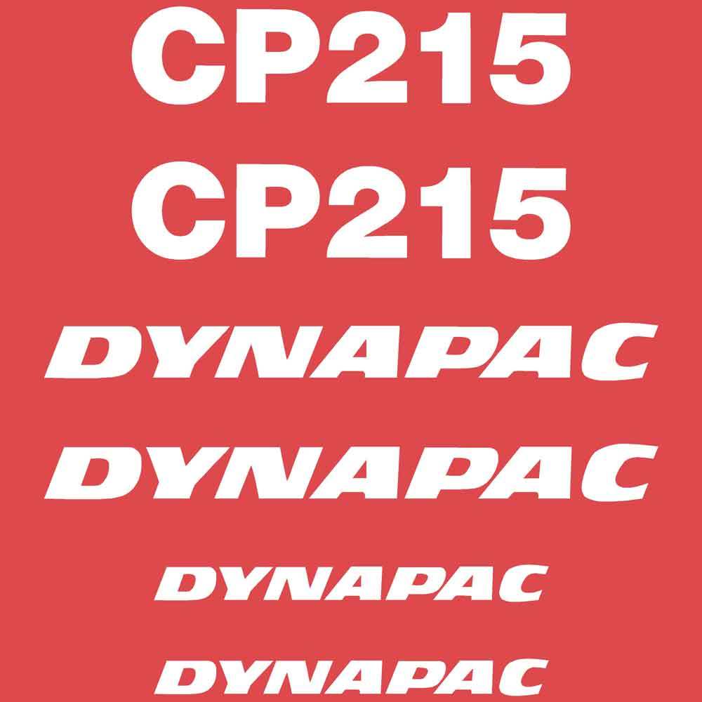 Dynapac CP215 Decal Kit Dynapac CP215 Decal Kit