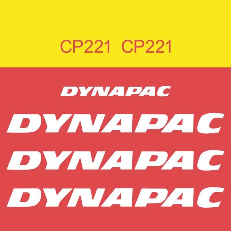 Dynapac CP221 Decal Kit
