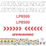 Dynapac LP8500 Decal Kit - Trench Compactor