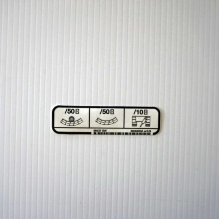 Excavator Greasing Interval Warning Advice Decal 6808480