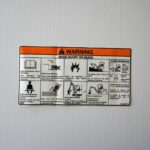 Excavator Operation Warning Decal 6807776